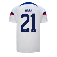 Fotballdrakt Herre forente stater Timothy Weah #21 Hjemmedrakt VM 2022 Kortermet